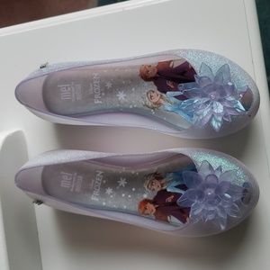 Mini Melissa Frozen Ballet Slippers Size 12
